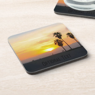 Venice Beach California Sunset Souvenir Coaster