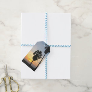 Venice Beach California Sunset Souvenir Gift Tags