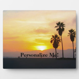 Venice Beach California Sunset Souvenir Plaque