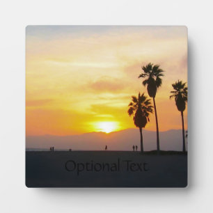 Venice Beach California Sunset Souvenir Plaque