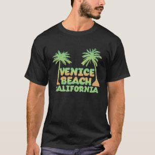 Venice Beach California Surf Board Wave Surfing Lo T-Shirt