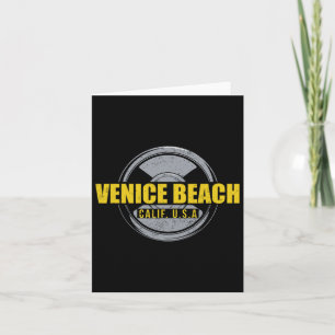 Venice Beach California Usa Gym Bodybuilding Worko Card
