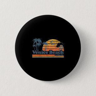 Venice Beach California Vacation Cute Vintage Cali 6 Cm Round Badge
