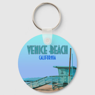 Venice Beach California Vintage Key Ring