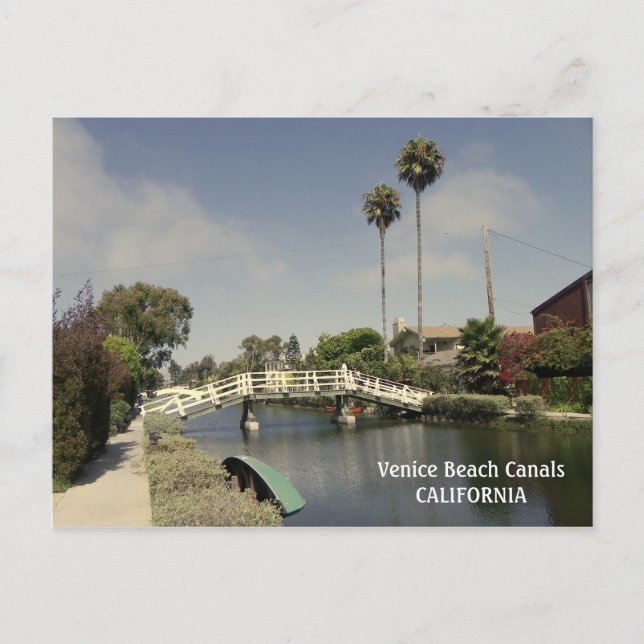 Venice Beach Canals Postcard! Postcard (Front)