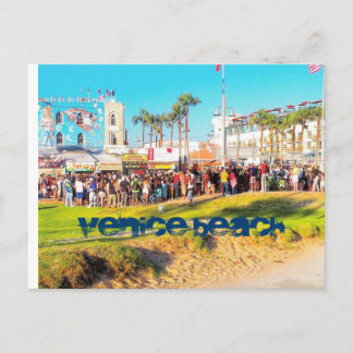VENICE BEACH ENTERTAINMENT CYCLE POSTCARD