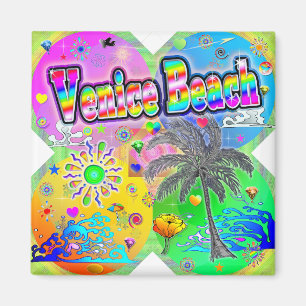 Venice Beach Quadro Seasons Magnet