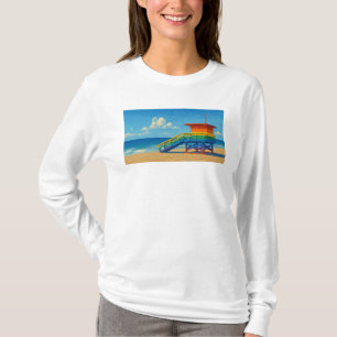 Venice Beach Rainbow Lifeguard Stand T-Shirt