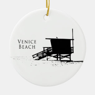 Venice Beach Silhouette Ornament
