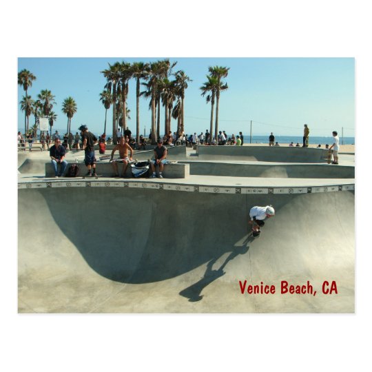 Venice Beach Skateboarding Postcard! Postcard
