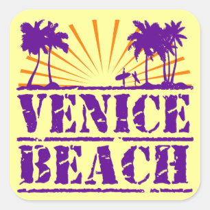 Venice Beach Square Sticker