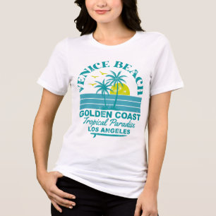 Venice Beach Sunset –Tropical Paradise Tri-Blend Shirt