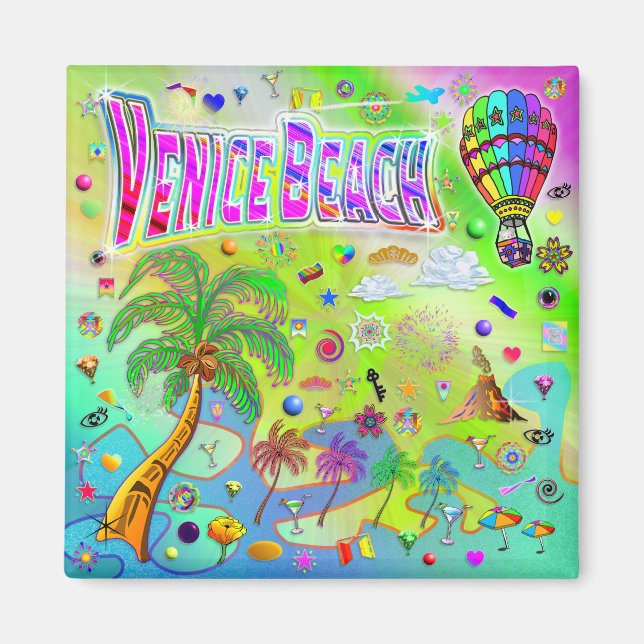 Venice Beach Timeless Melody Magnet (Front)