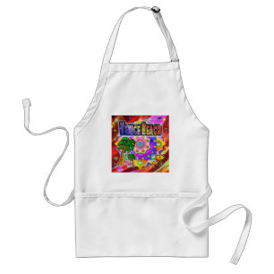Venice Beach Tropical Friends Apron