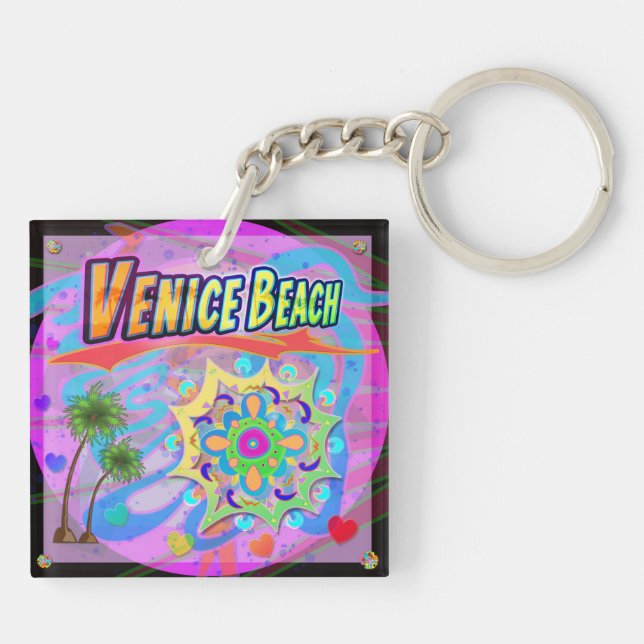 Venice Beach True Progress Keychain (Back)