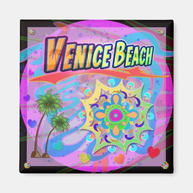 Venice Beach True Progress Magnet (Front)