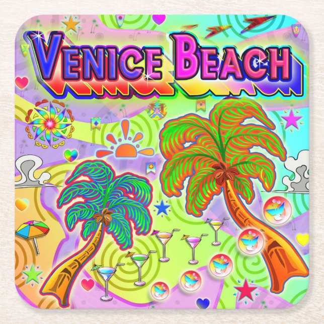 Venice Beach Vacation Target Coaster (Front)