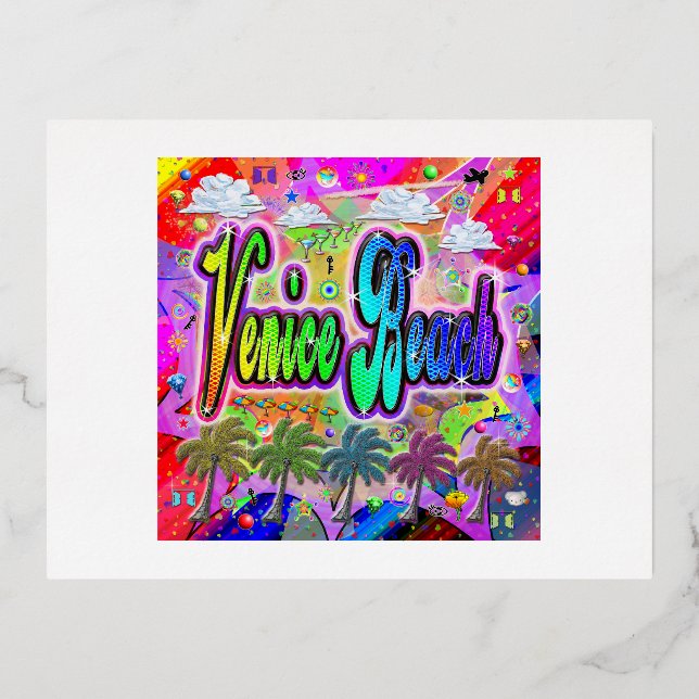 Venice Beach Vista Express Postcard (Front)