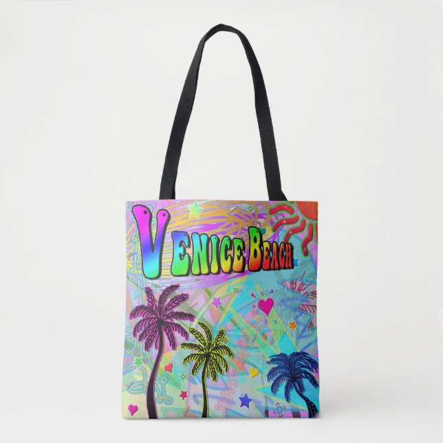 Venice Beach Vivid Romance Tote Bag (Front)