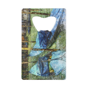 Venice Blue Gondolas Painting