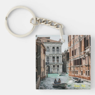 Venice Boat Canal Key Ring