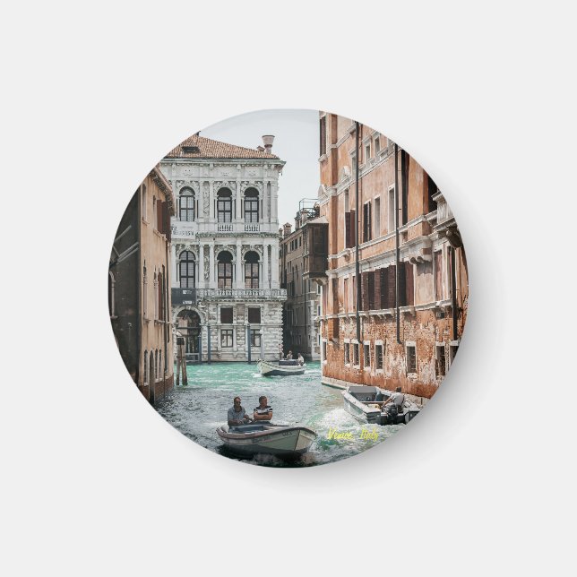 Venice Boat Canal  Magnet (Front)
