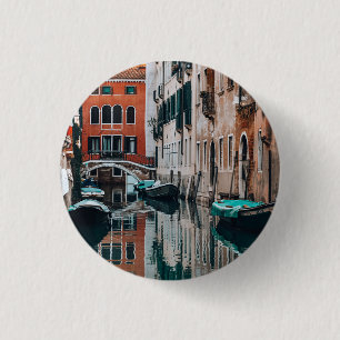 Venice Boats 3 Cm Round Badge