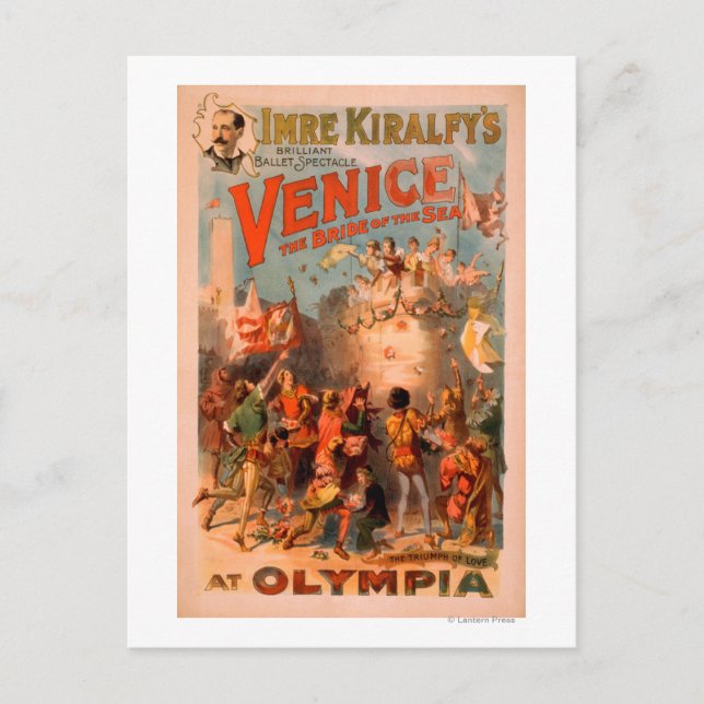 Venice, Bride of the Sea at Olympia Ballet Postcard (Front)