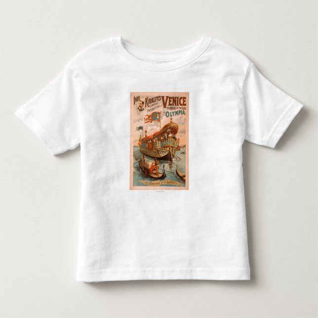 Venice, Bride of the Sea at Olympia Gondolas 3 Toddler T-Shirt (Front)