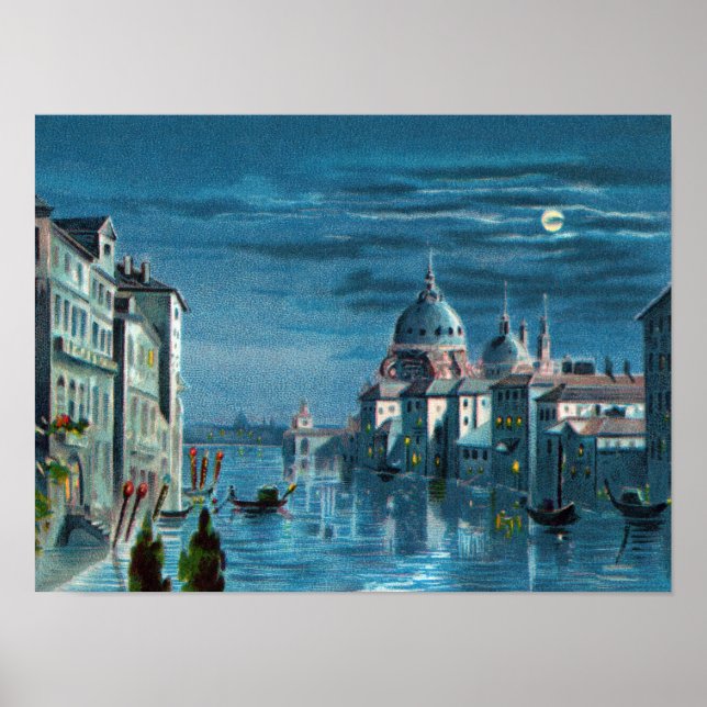 Venice by Moonlight Poster (Front)