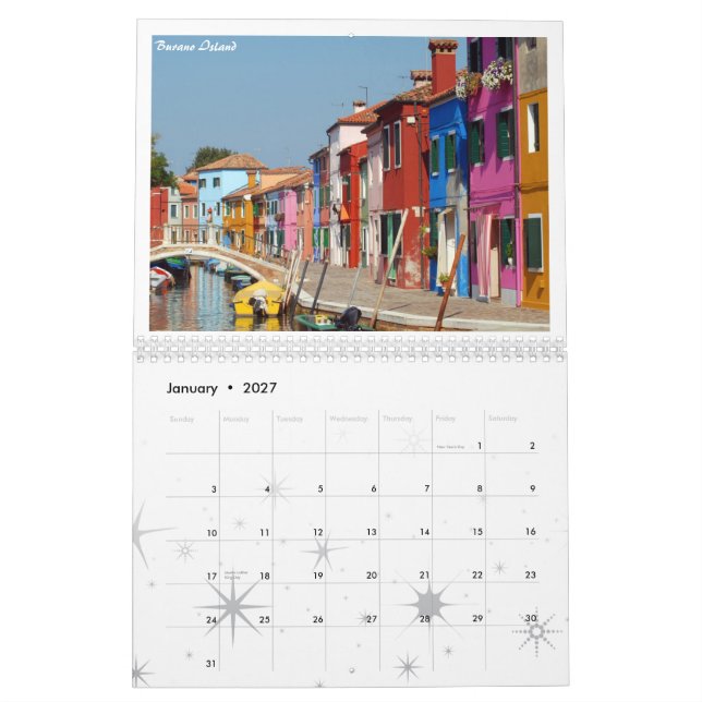 Venice Calendar (Jan 2027)