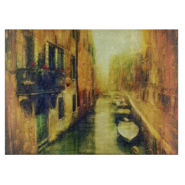 Venice Canal Balcony Painting Cutting Board (Front)