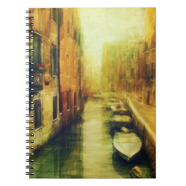 Venice Canal Balcony Painting Notebook (Front)