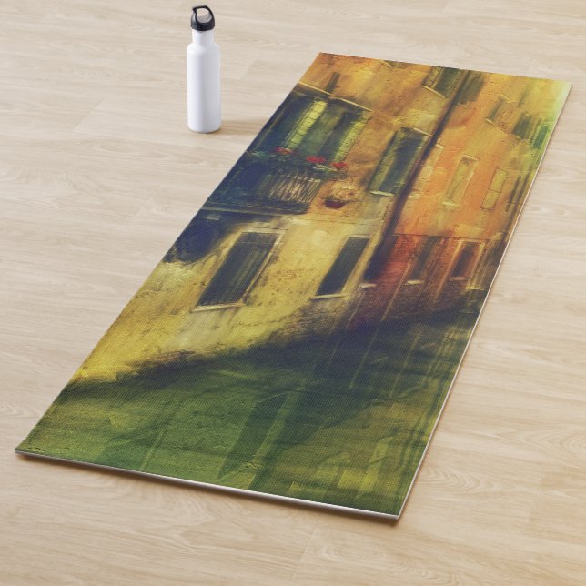 Venice Canal Balcony Painting Yoga Mat (In Situ)
