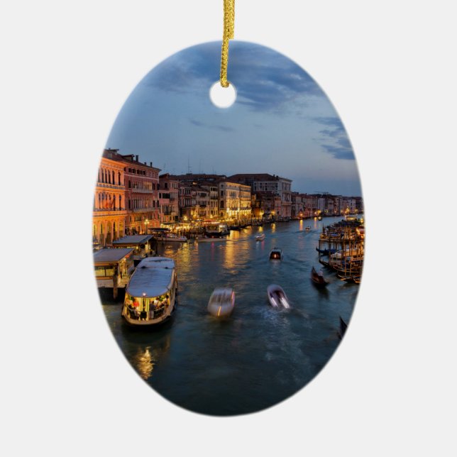 VENICE CANAL CERAMIC TREE DECORATION (Front)