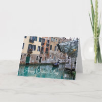 Venice Canal Father's Day Card