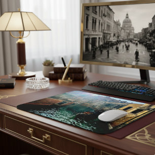 Venice Canal Gondola Italian Architecture Photo Mouse Pad