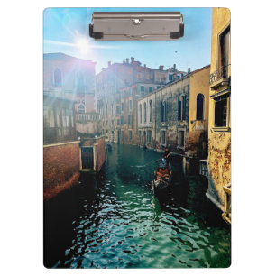 Venice Canal Gondola Photography Menu Italian Vibe Clipboard