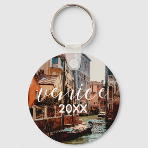 Venice Canal Gondolas in Italy Photograph   Key Ring