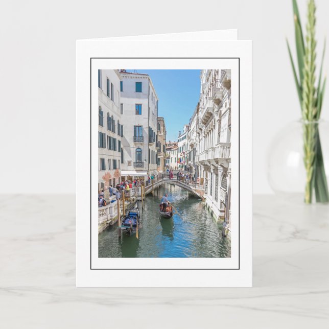 Venice canal greeting card (Front)