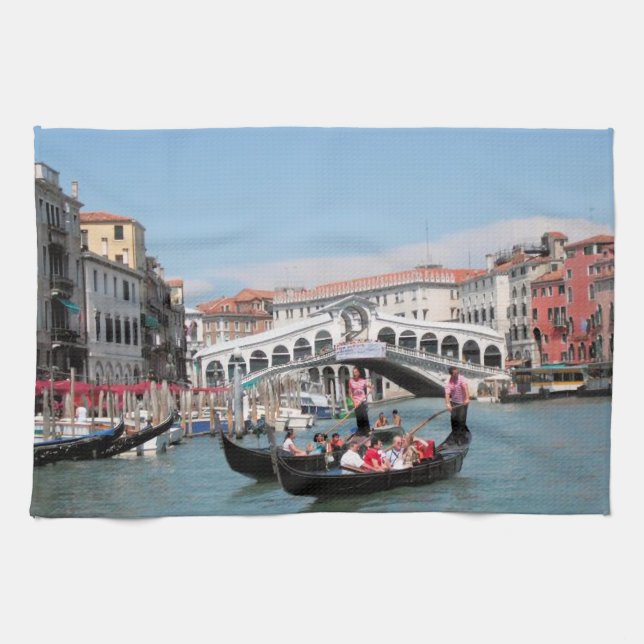 Venice Canal Kitchen Towel (Horizontal)