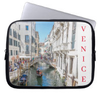 Venice canal view laptop case