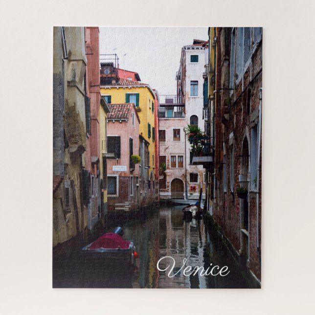 Venice canals and a gondola jigsaw puzzle (Vertical)