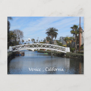 Venice Canals, California Postcard