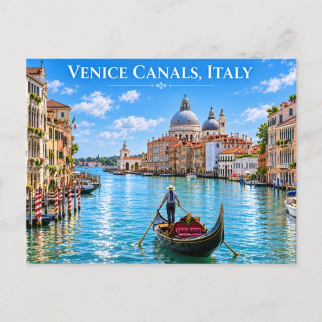 Venice Canals Day View Postcard (Front)