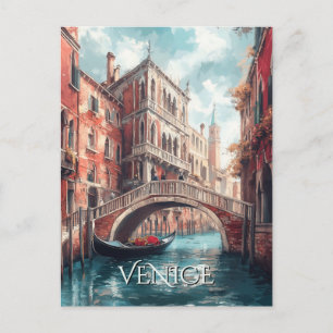 Venice Canals Travel Postcard