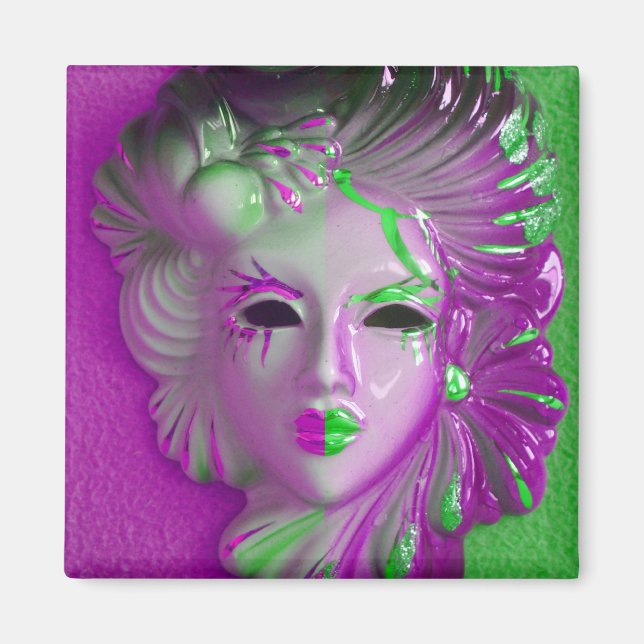 Venice Carnival Mask Magnet (Front)
