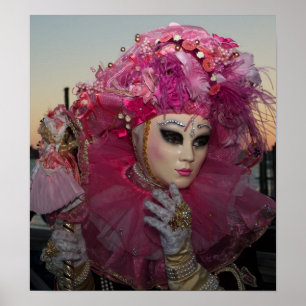 Venice Carnival Masks Poster