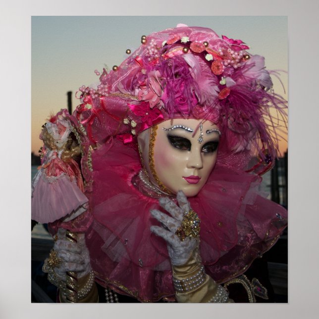 Venice Carnival Masks Poster (Front)