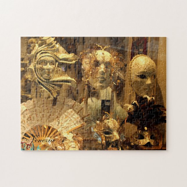 Venice Carnival Masks Puzzle Horizontal (Horizontal)